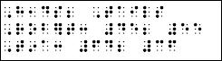 linear table; braille example