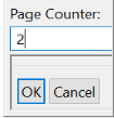 Page Counter Window